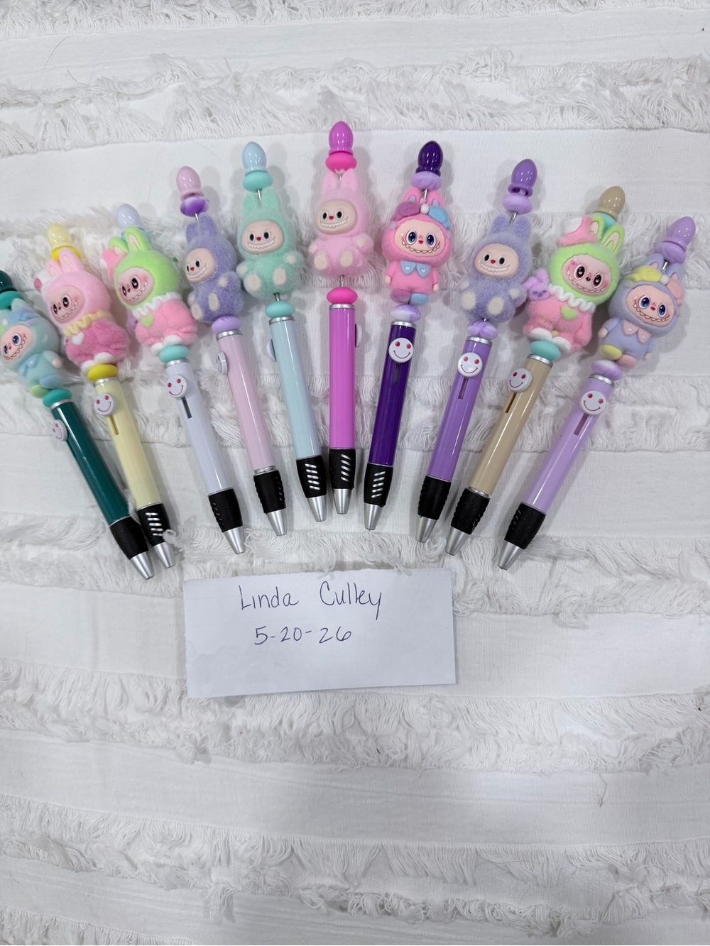 Adorable LaBuBu beaded click pens.